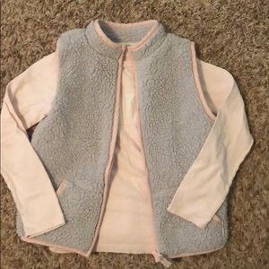 Carters girls 7 vest with pockets and zipper